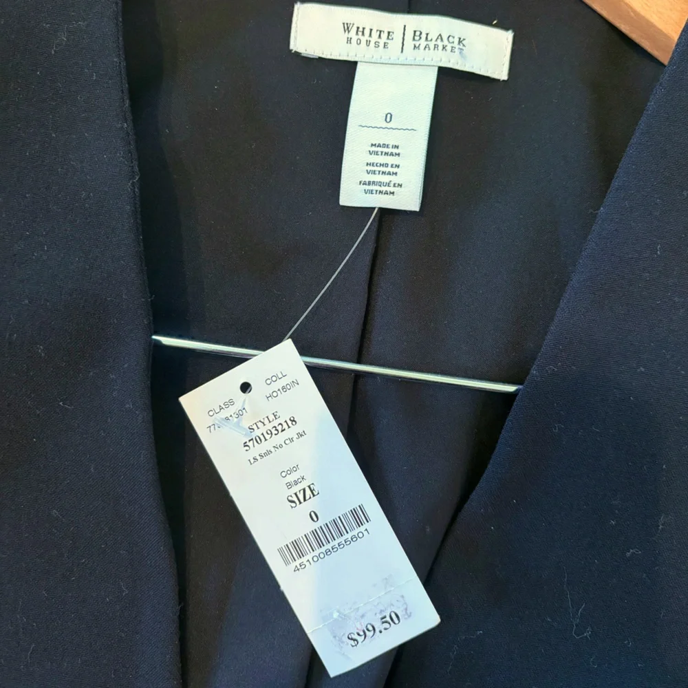White House Black Market Black Blazer - Picture 3 of 5